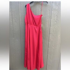 Red Long Dress Target Limited Edition  One Shoulder Size 10